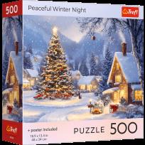 Opakowanie Puzzle 500 USA Collection: Peaceful Winter Night