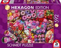 Opakowanie Puzzle 592 HEXAGON Ulubione smakołyki 114376