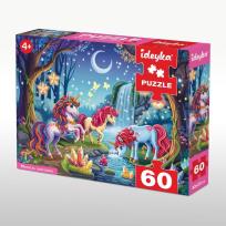 Opakowanie Puzzle 60 Magiczne jednorożce Grałamigłówka