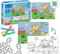 Opakowanie Puzzle 60 Peppa Pig 2 in 1
