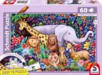 Opakowanie Puzzle 60 PQ Kolorowy świat zwierząt 114364