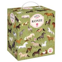 Okładka książki Puzzle 60 Puzzlove CzuCzu Konie