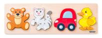 Opakowanie Puzzle Baby na desce, 4 motywy 91360