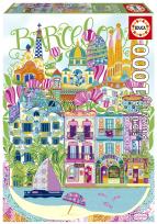 Opakowanie Puzzle Barcelona / Hiszpania Car Pintos 1000 el 114120