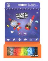 Opakowanie Puzzle By Number Activity Pad Kosmiczny 125el