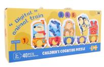 Opakowanie Puzzle dla dzieci edukacyjne pociąg