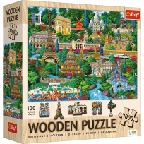 Opakowanie Puzzle drewniane 1000 Francja znane miejsca TREFL