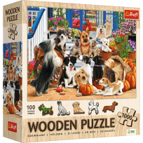Opakowanie Puzzle drewniane 1000 Psia przyjaźń TREFL