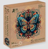 Opakowanie Puzzle drewniane 206 Milliwood Motyl