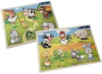 Opakowanie Puzzle drewno z guzikami