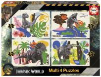 Opakowanie Puzzle Jurassic World 50 + 80 + 100  + 150 114276
