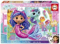 Opakowanie Puzzle Koci Domek Gabi drewniane 100 el 114271