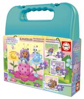 Opakowanie Puzzle Koci Domek Gabi walizka 12  + 16 + 20  + 25 114267