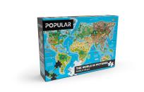 Opakowanie Puzzle – Mapa świata, 160 elementów – AN 91682