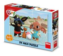 Opakowanie Puzzle Maxi Baby Bing na basenie 24el