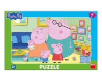 Opakowanie Puzzle ramkowe Świnka Peppa Rodzina 15el