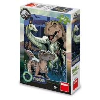 Opakowanie Puzzle XL świecące Jurassic World 100el