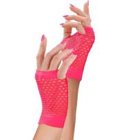 Opakowanie Rękawiczki bez palców neonowe różowe