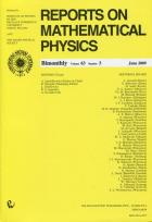 Opakowanie Reports on Mathematical Physics 63/3 2009