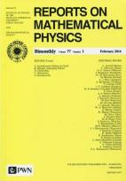 Okładka książki Reports on Mathematical Physics 77/1