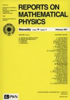 Okładka książki Reports on Mathematical Physics 79/1 Pergamon
