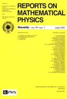 Okładka książki Reports on Mathematical Physics 90/1
