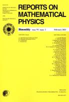 Opakowanie Reports on Mathematical Physics 91/1/2023