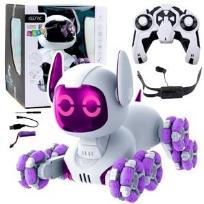 Opakowanie Robot Pies Tooby R/C 360 światło dźwięk biało fiol