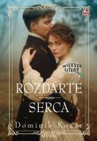 Okładka książki Rozdarte serca Większe litery