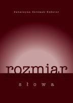 Okładka książki Rozmiar słowa