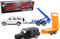 Opakowanie Samochód z przyczepą roboty drogowe metal mix