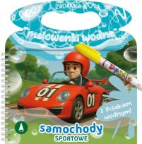 Okładka książki Samochody sportowe. Zadanka & malowanki wodne