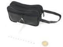 Opakowanie Saszetka czarna skórzana