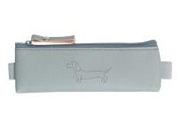 Opakowanie Saszetka mini z gumką na zeszyt Sharky jasno szara