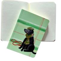 Opakowanie SBK14 Notesik Pies w kapeluszu z szalikiem