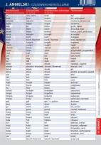 Okładka książki Ściągawka - Język ang. - Czasowniki nieregularne