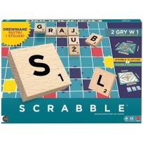 Opakowanie Scrabble Drewniane płytki i stojaki Rodzinna gra