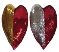 Opakowanie Serce cekinowe 45cm MIX