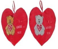Opakowanie Serce I Adore You - Miś 25cm MIX