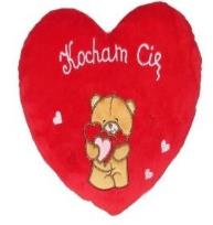Opakowanie Serce Kocham Cię - Miś 20cm
