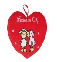 Opakowanie Serce Kocham Cię - Owce 15cm