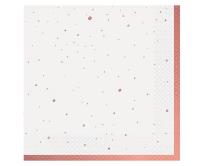 Opakowanie Serwetki Celebrate różowo-złote 33x33cm 20szt