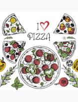 Opakowanie Serwetki DAISY Lunch SD 330x330 Pizza 043701