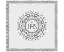 Opakowanie Serwetki Komunia IHS srebrny 33x33cm 20szt
