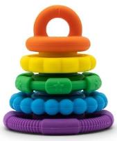 Opakowanie Silikonowa piramida gryzaki krążki Tęcza