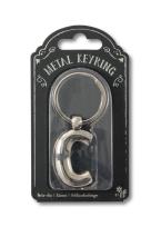 Opakowanie Silver Letter Keyring - brelok do kluczy litera C