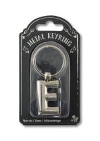 Opakowanie Silver Letter Keyring - brelok do kluczy litera E