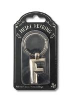 Opakowanie Silver Letter Keyring - brelok do kluczy litera F