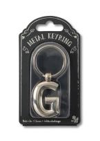 Opakowanie Silver Letter Keyring - brelok do kluczy litera G
