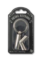 Opakowanie Silver Letter Keyring - brelok do kluczy litera K